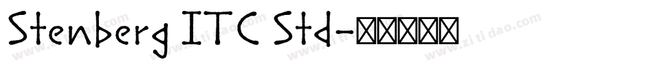 Stenberg ITC Std字体转换